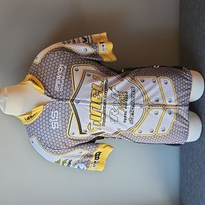 Tineli Cyclist Jersey, Yellow/Grey/Black, Medium